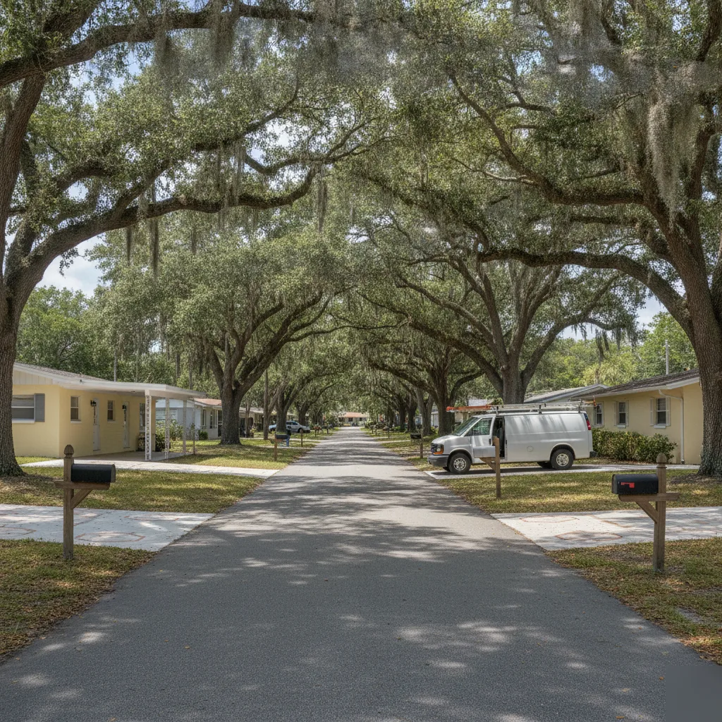 electrician-van-street-purity-springs-park-tampa-neighborhood